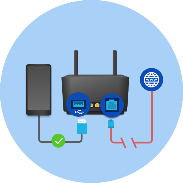 How to set up backup WAN with Personal Hotspot / USB Tethering?