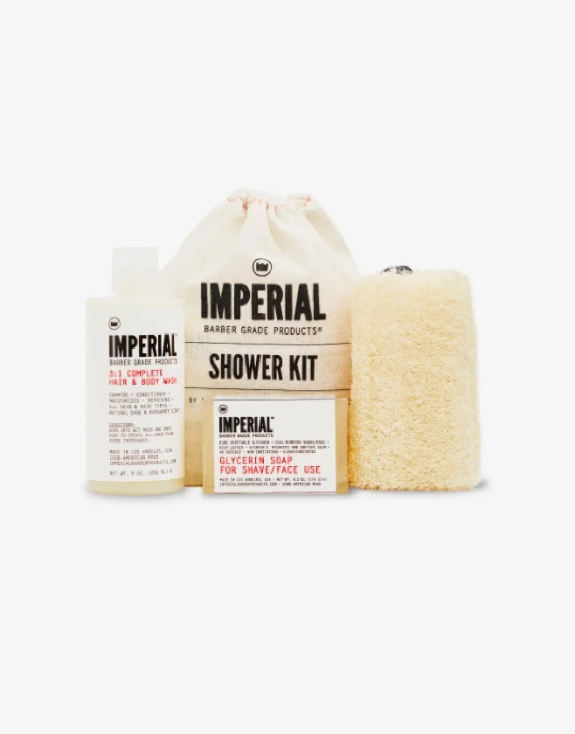 Imperial Barber Products Men's Grooming The Shower Kit Routine Heroes