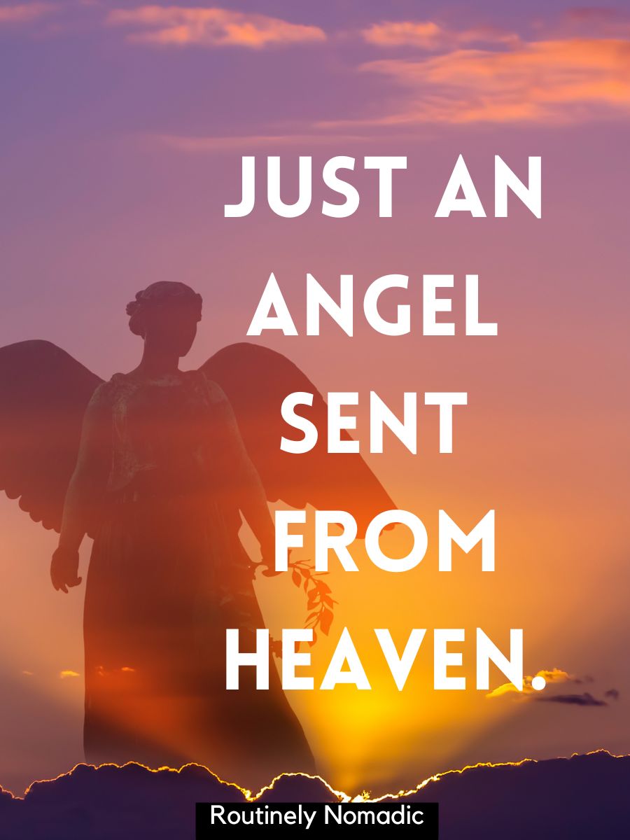 100 Amazing Angel Captions Routinely Nomadic