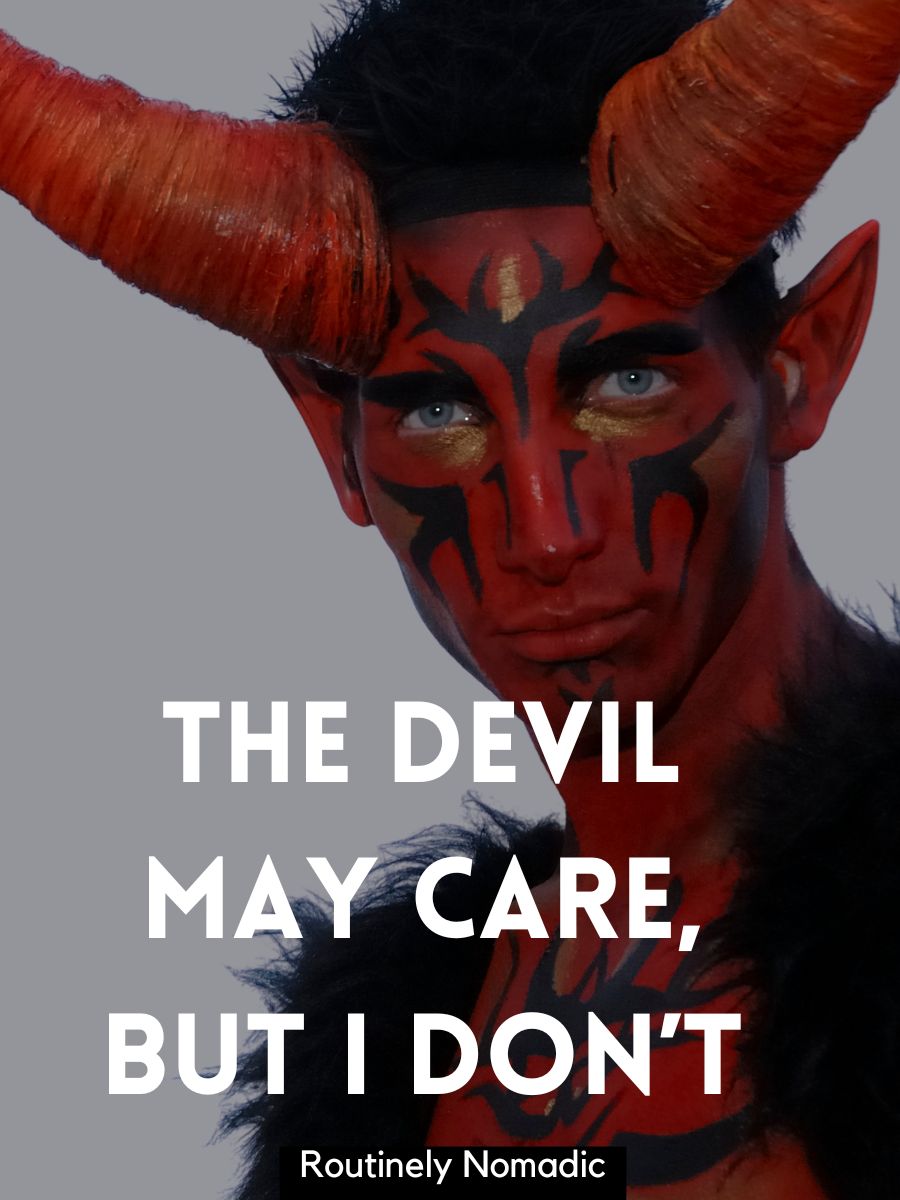 100 Evilish Devil Captions Routinely Nomadic