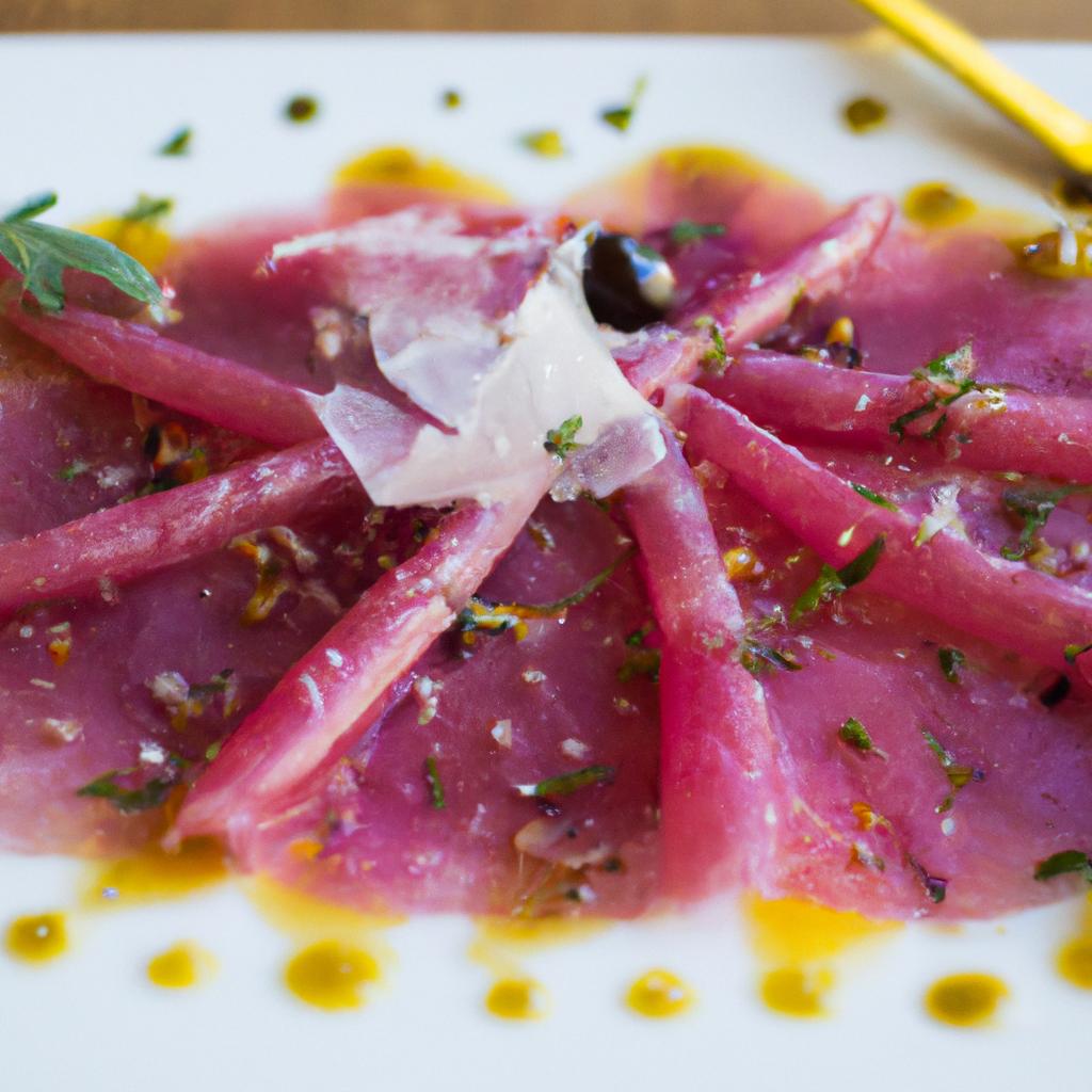 Tuna carpaccio Rouxtine Recipes