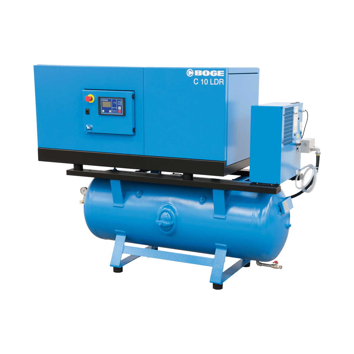 Screw Compressor CSeries Tank Mounted up to 20 hp fixed speed enclosed BOGE Compressors