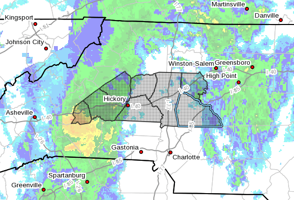 Winter Weather Advisory from 3/12/2018 800 AM to 500 PM EDT for Rowan