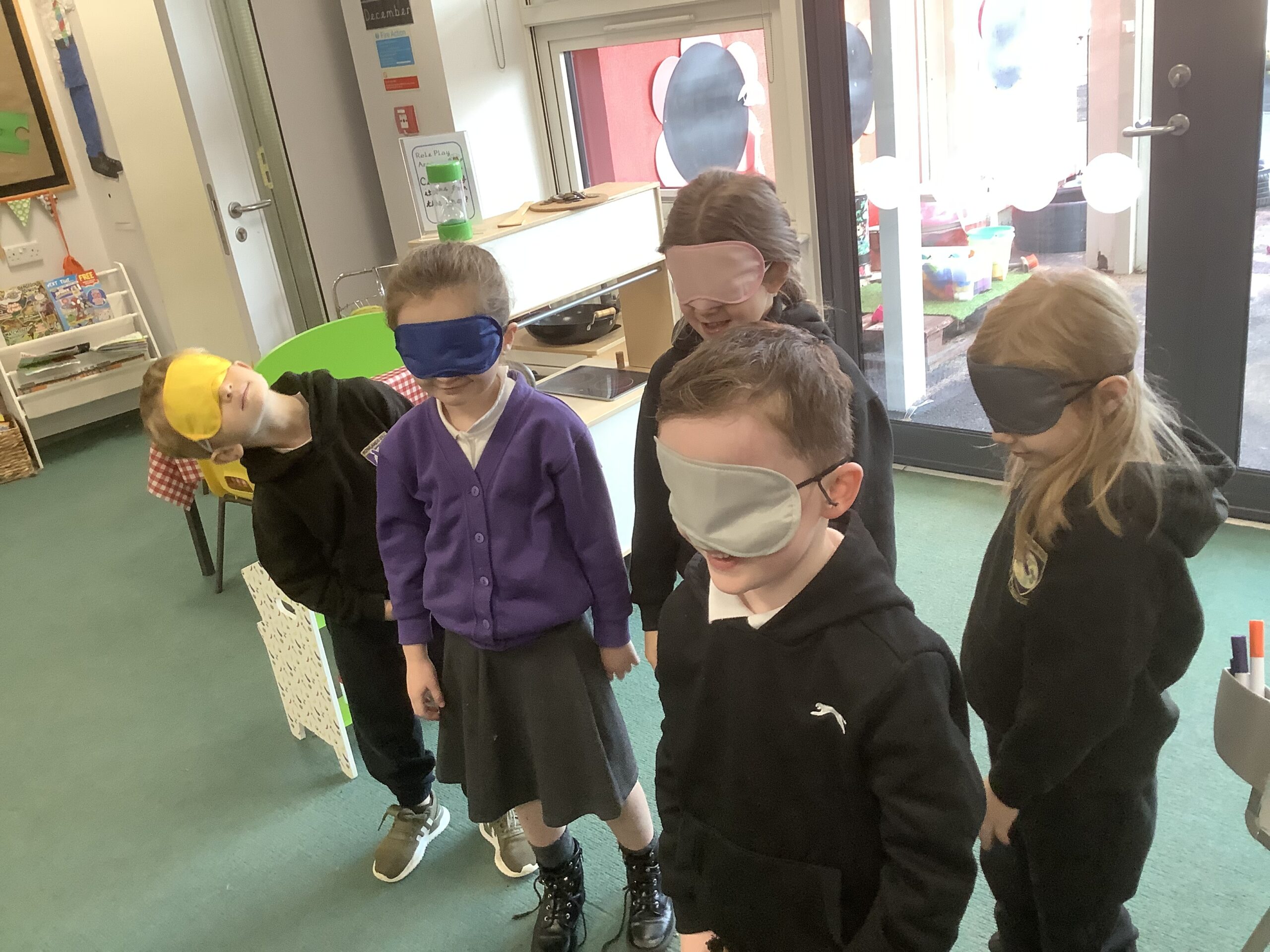 Helping the blind Rowlands Gill Primary School