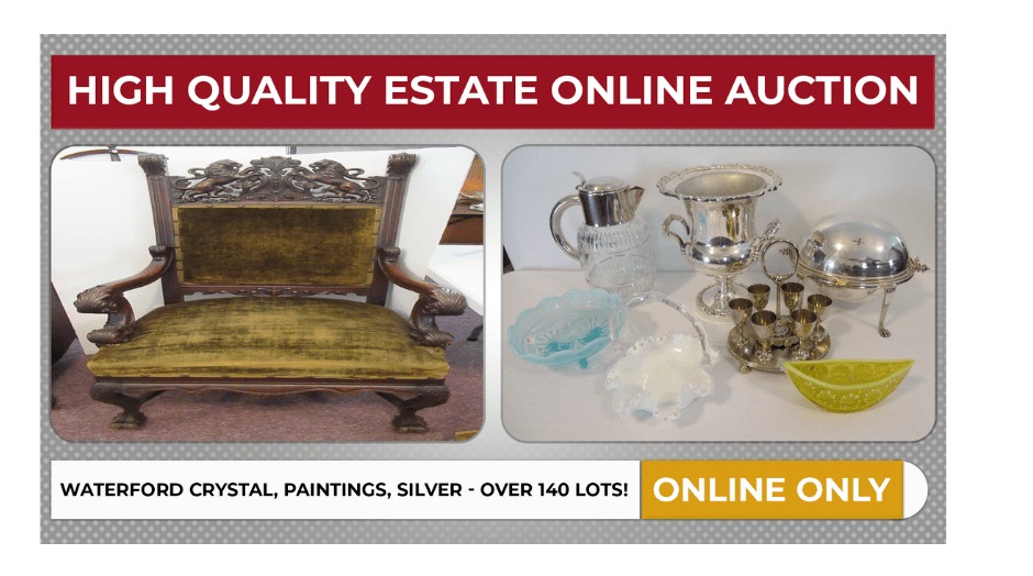 High Quality Estate Online Auction Bidding Ends Tonight! Rowley