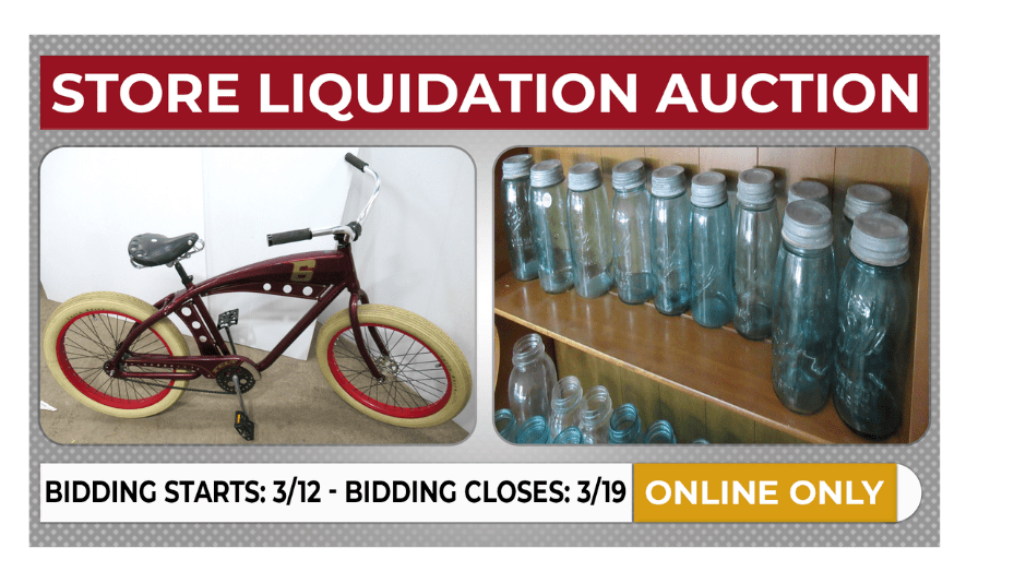 Store Liquidation Online Auction Bidding is Open! Rowley Auctions