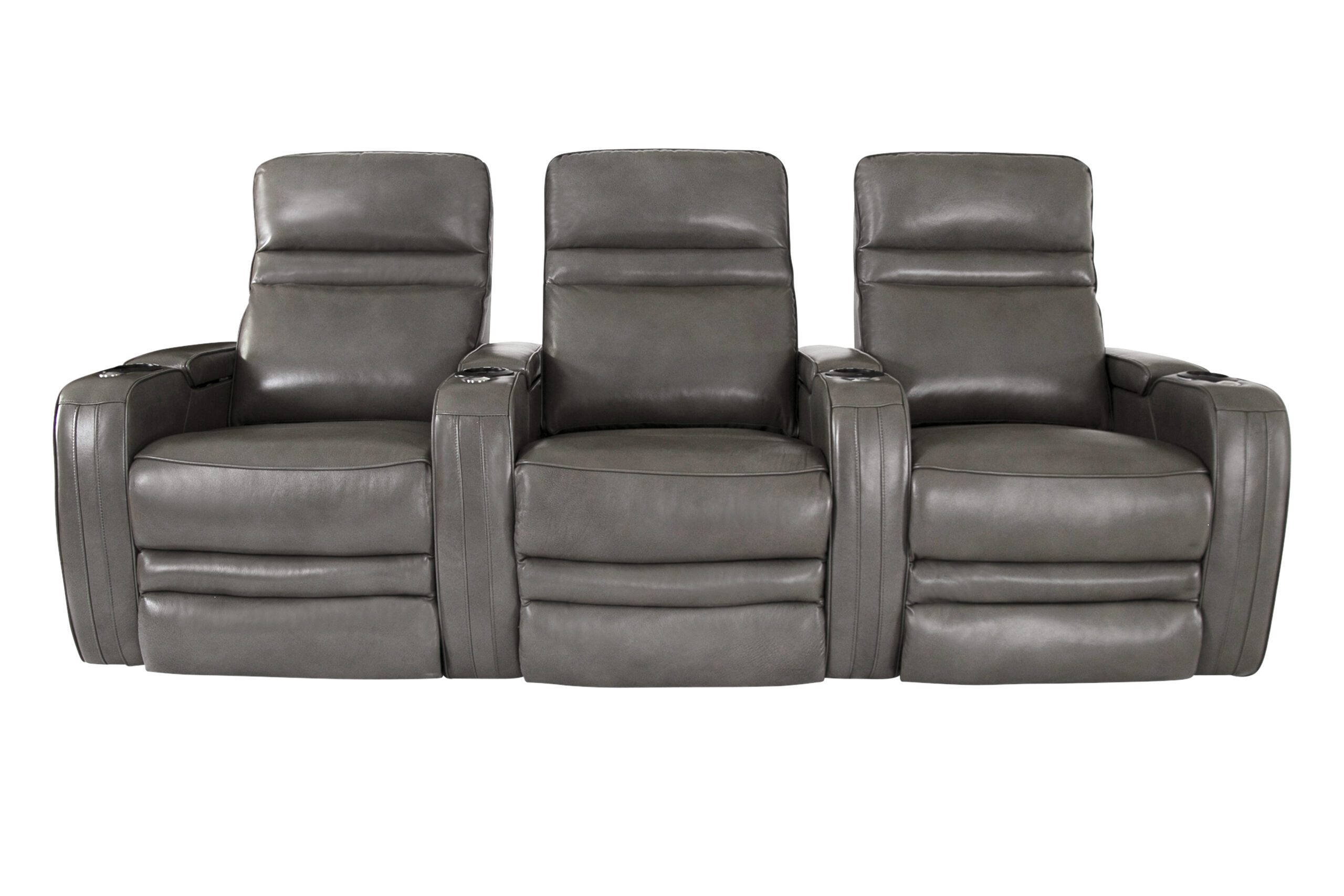 RO8016 Prestige Home Theater Seating Black RowOne HT