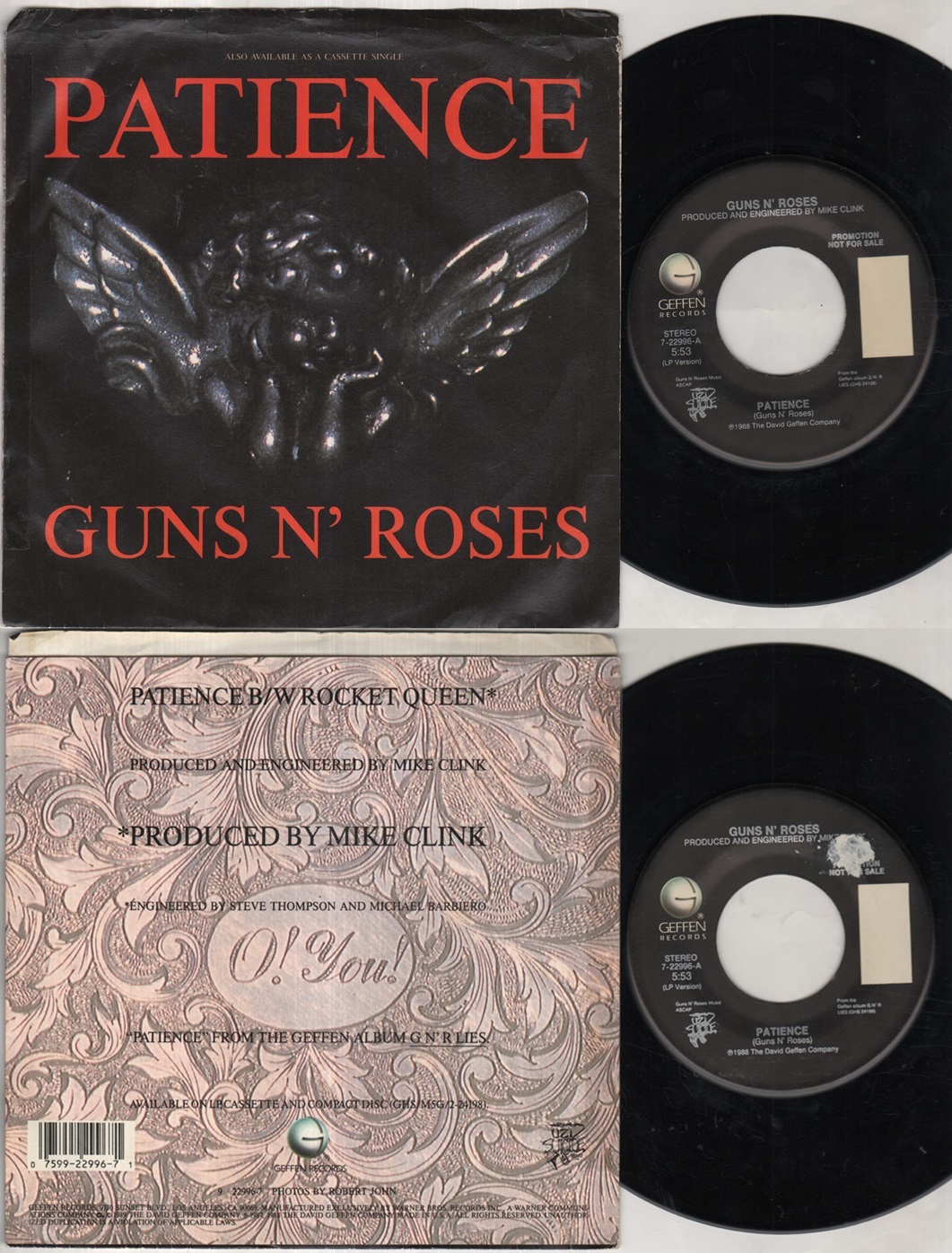 Guns N' Roses Patience Records, LPs, Vinyl and CDs MusicStack