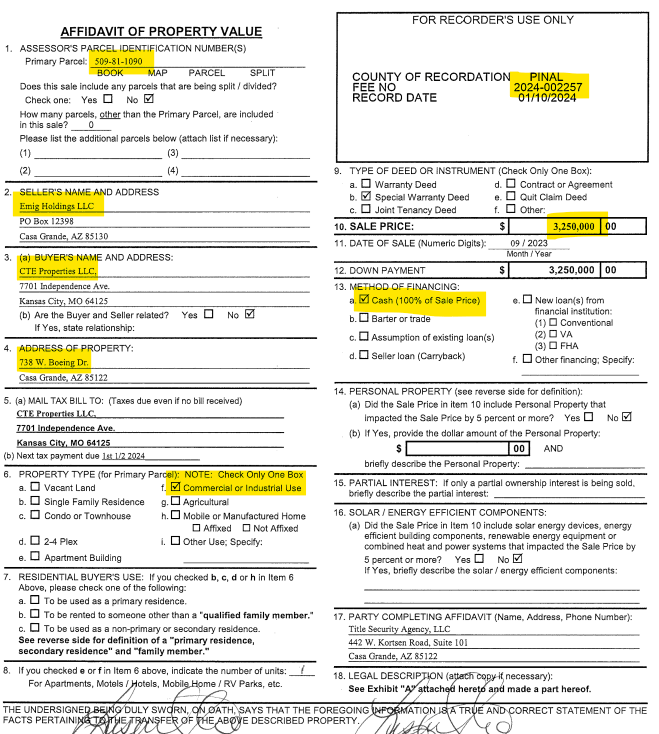 Terry Emig Sells the Valley Pump & Machine Works Building to Custom