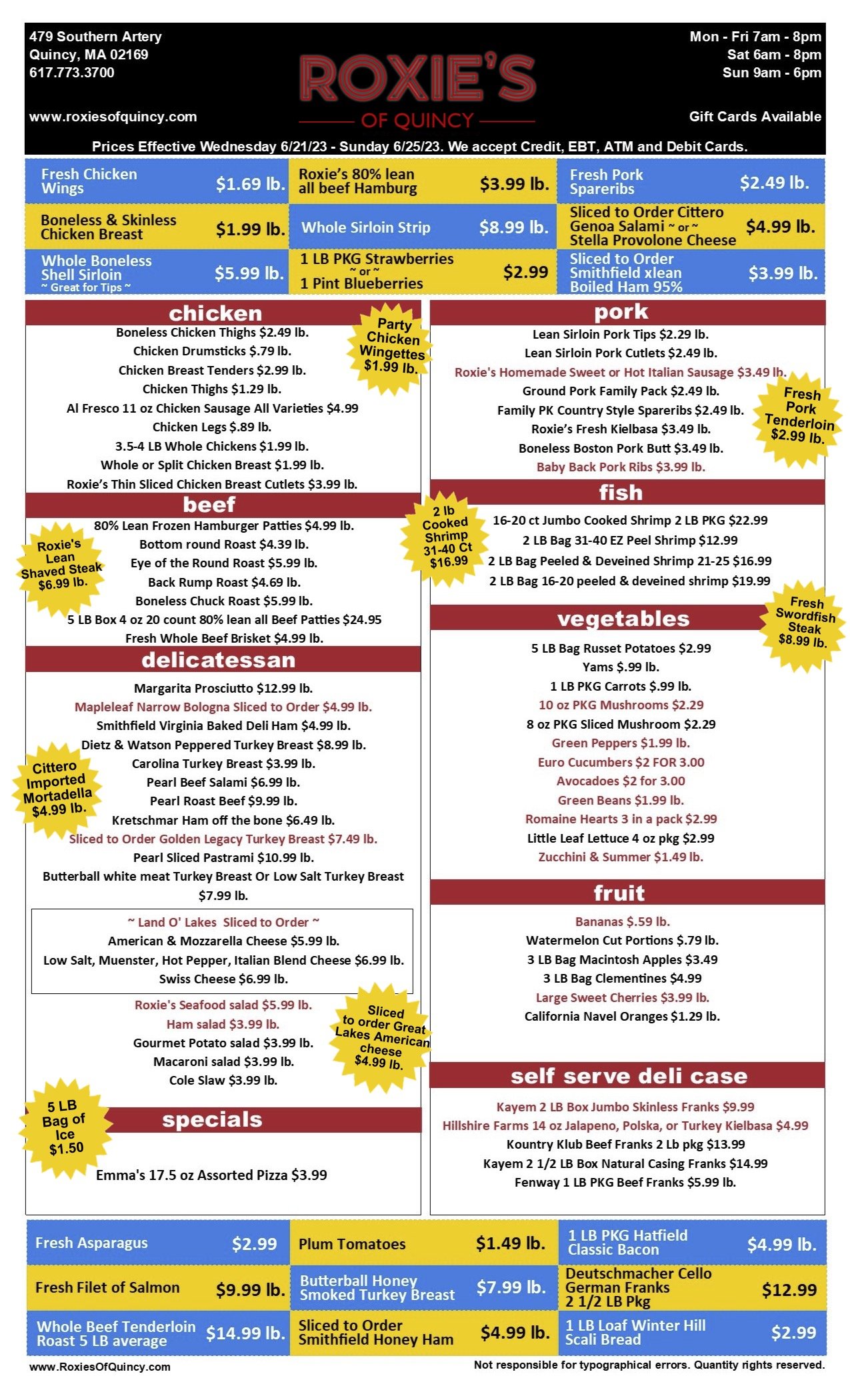 Weekly Ad Roxie's of Quincy