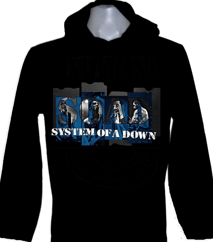 System Of A Down longsleeved tshirt w/hoodie size M RoxxBKK