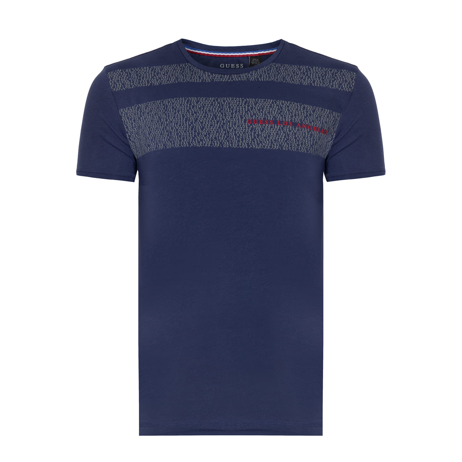 Guess TSHIRT MĘSKI GUESS GRANATOWY STRETCH Sklep Royal