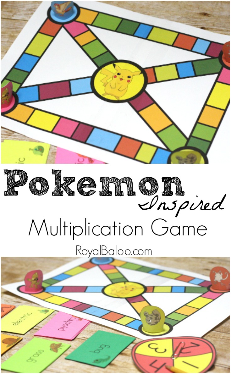 Multiplication Game inspired by Pokemon Royal Baloo