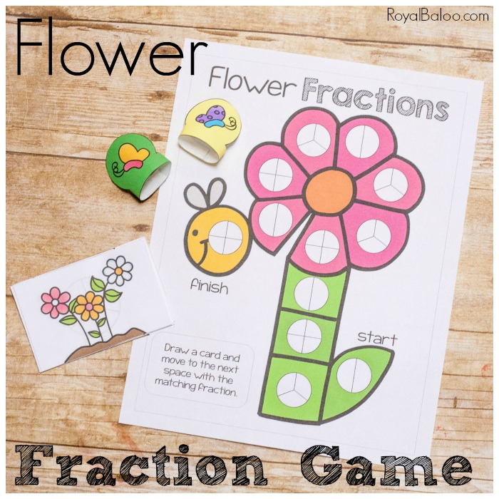 Flower Fraction Game for Fun Fraction Practice Royal Baloo