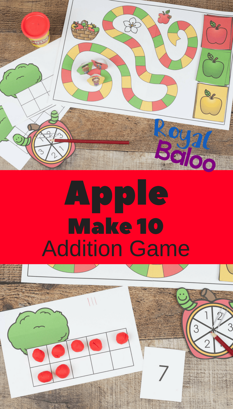 Hands on Addition with the Apple Make 10 Addition Game