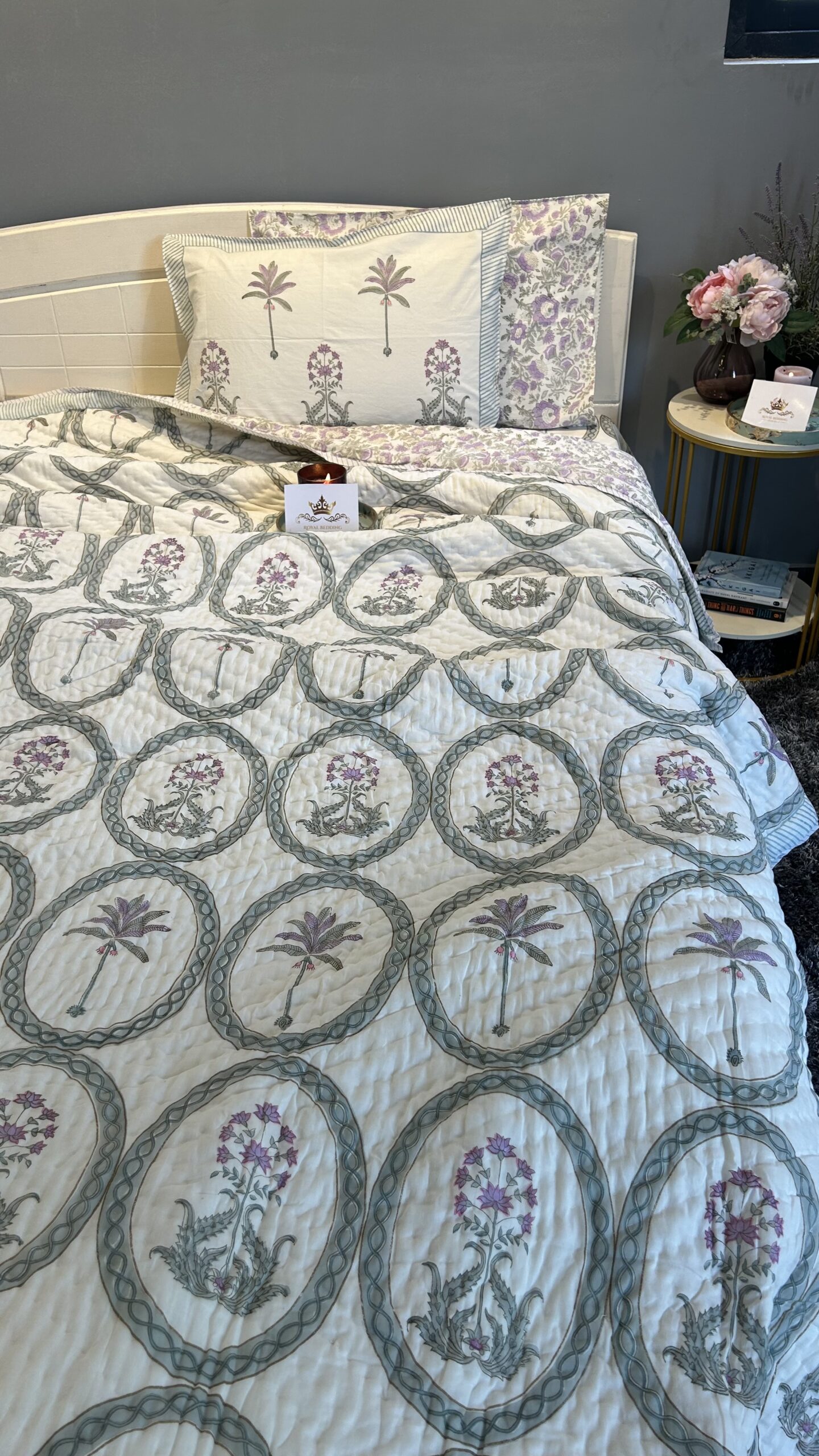 Lavender loop Comforter set Royal Bedding Heritage