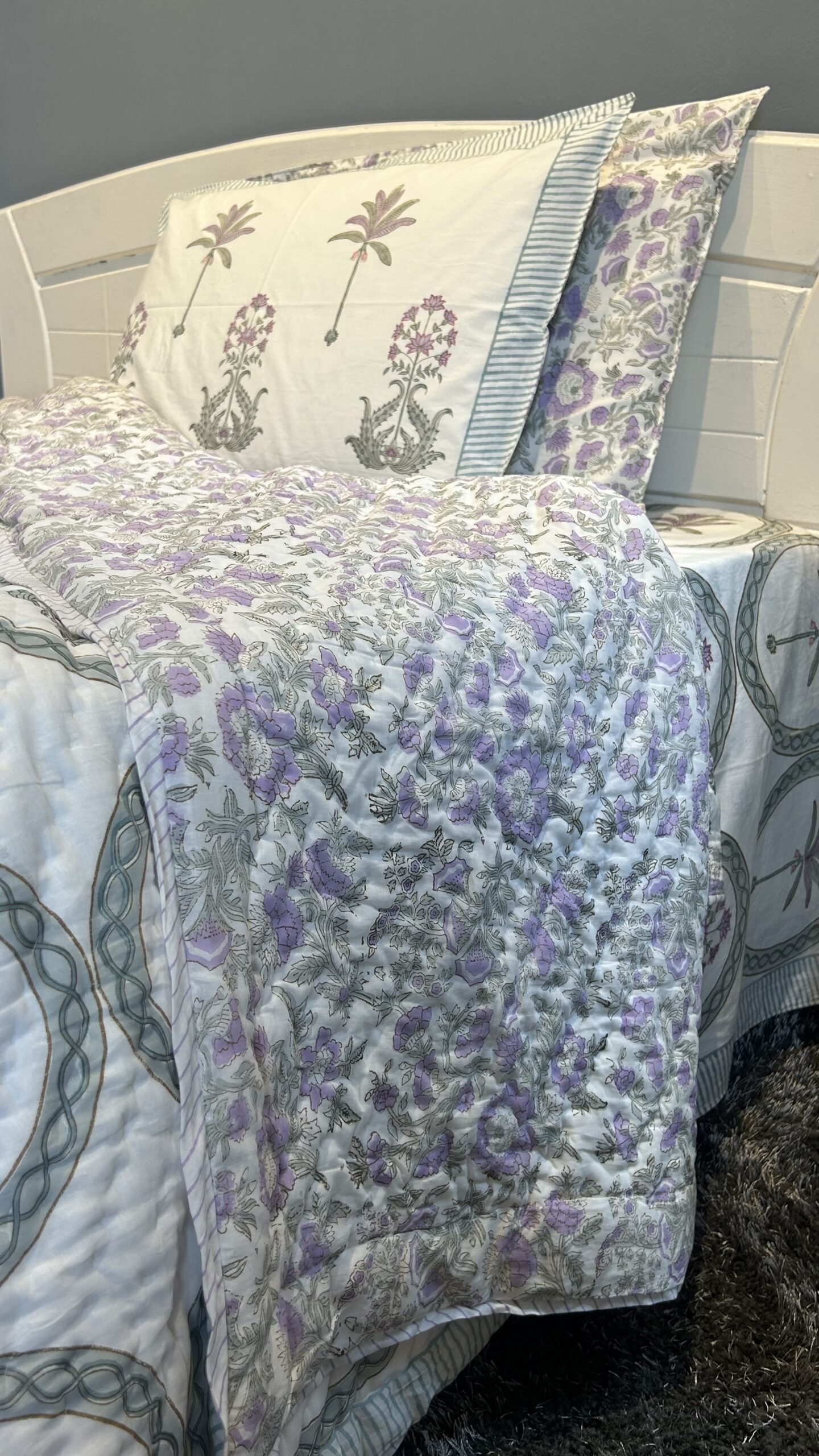 Lavender loop Comforter set Royal Bedding Heritage