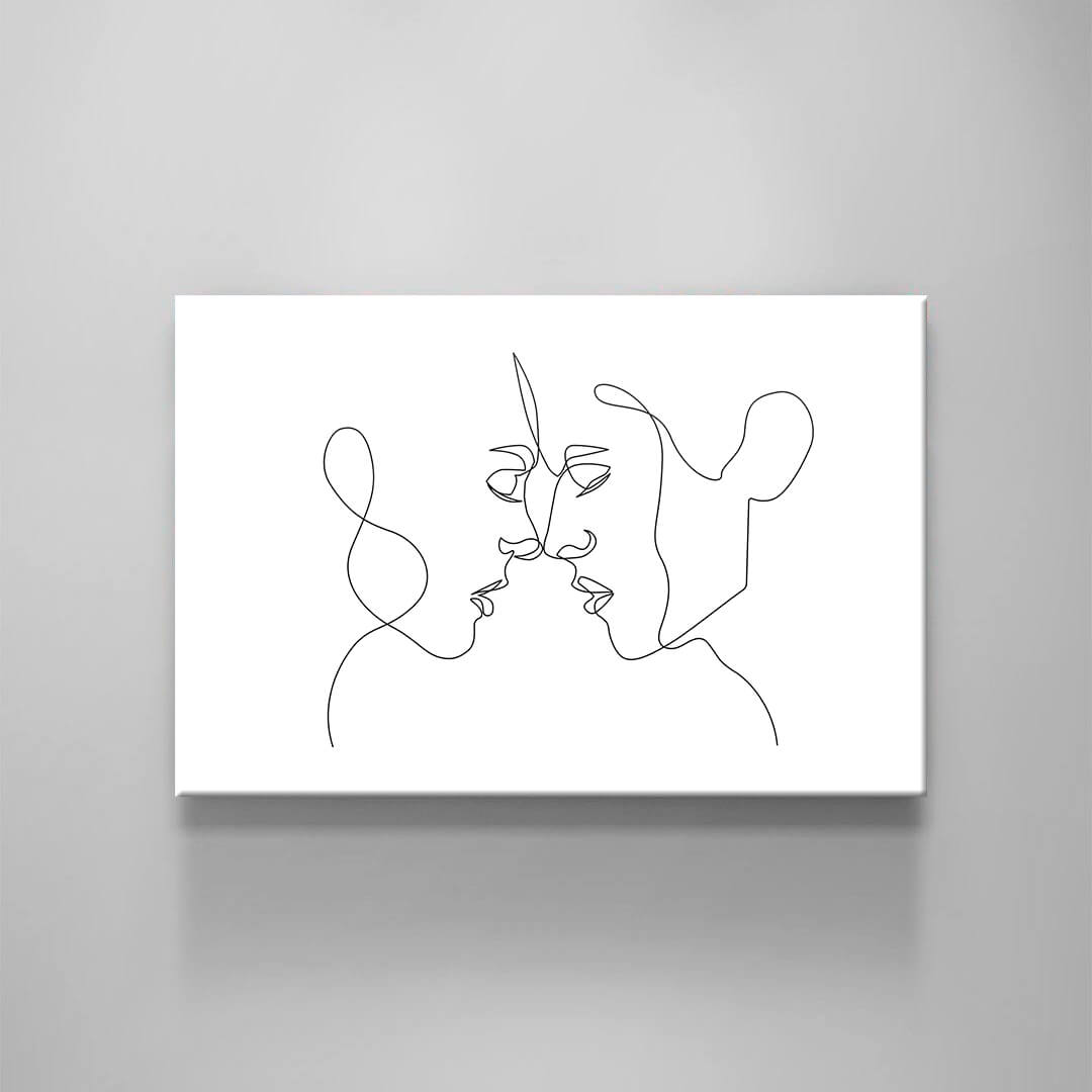 Couple Line Art Print, Couple Sketch, Custom Print, Couple Print