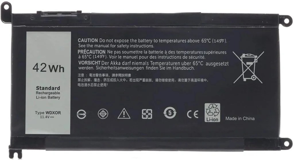DELL Original 42Wh 11.1V 3500mAh 3 Cell Laptop Battery Inspiron 15 5480 5488 5567 5570 5578