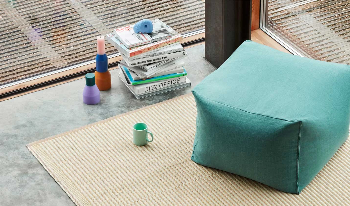 hay sittpuff Pouf Pouf, Eucalyptus - Hay @ Royaldesign