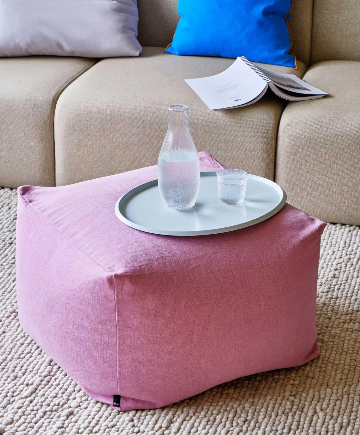 hay sittpuff Pouf Pouf, Eucalyptus - Hay @ Royaldesign