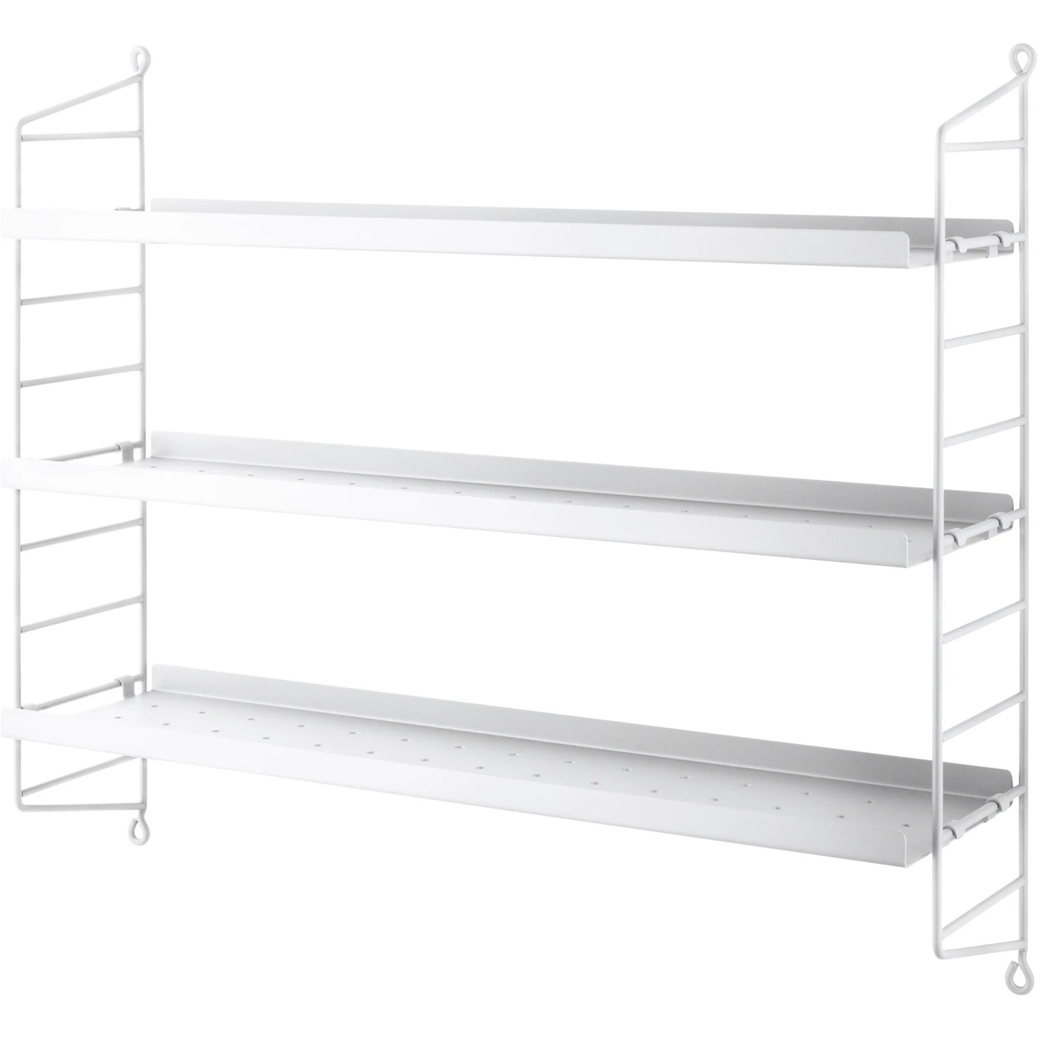 String Pocket Metal Shelf, White Metal - String @ Royaldesign
