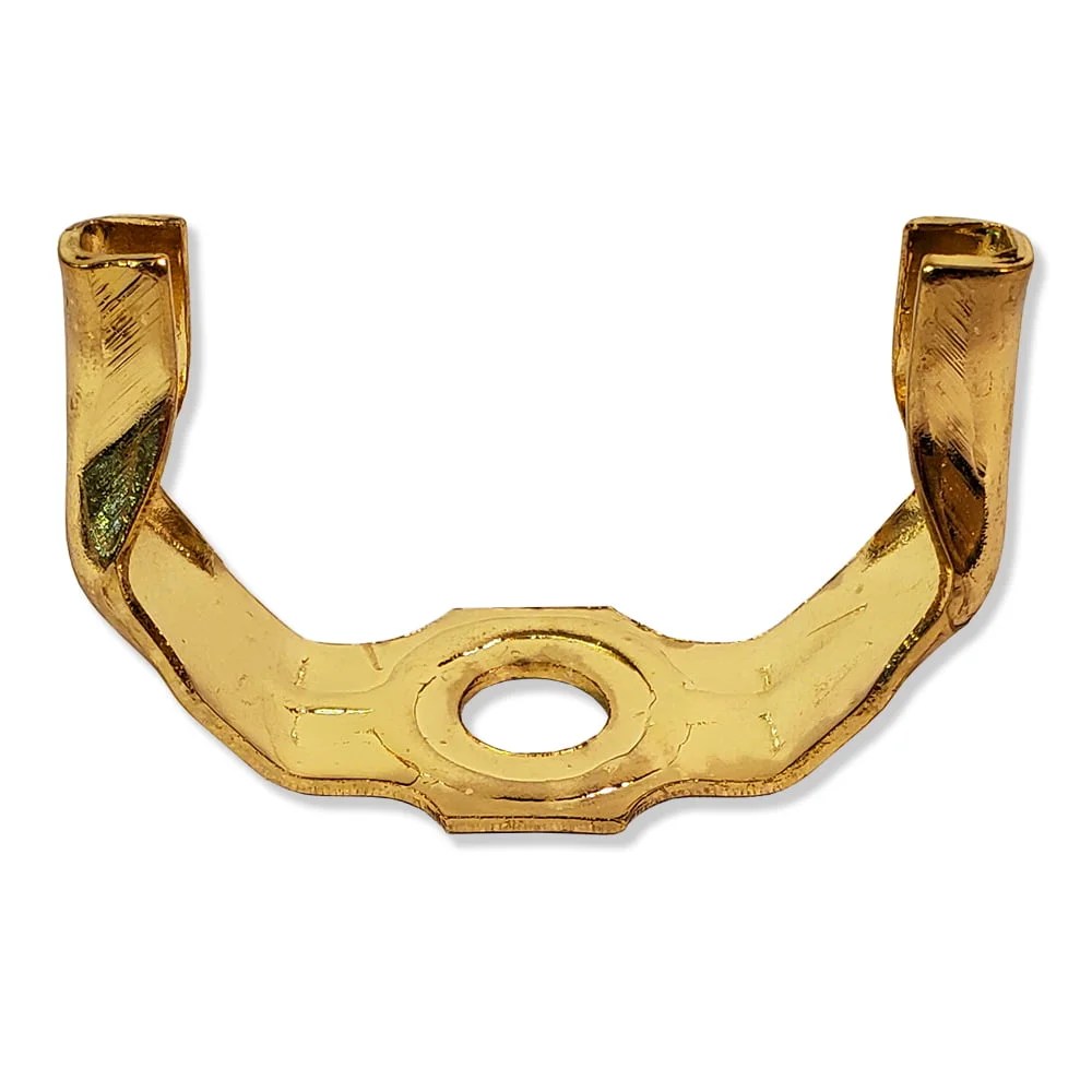 Heavy Duty Harp Holder for Lamp Harp Polished Brass Royal Designs, Inc.