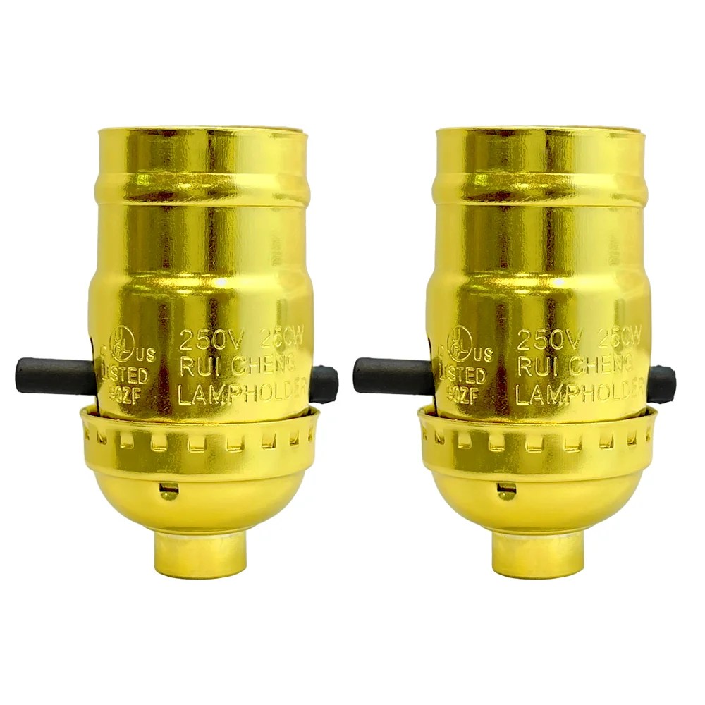 Royal Designs Push Through Lamp Socket for LED Bulbs