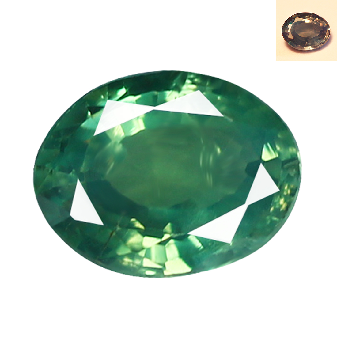 0.45Ct 5 x 4 mm Bluish Green Changing to Pinkish Purple Color Change Alexandrite eBay