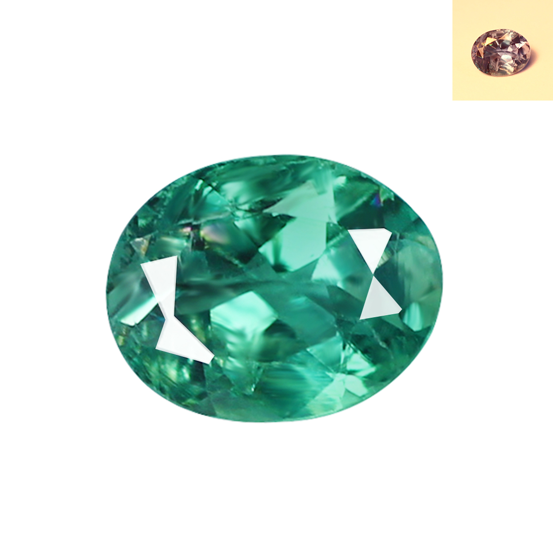 0.17 Ct 4 x 3 mm Bluish Green to Pinkish Purple 100 Color Change Alexandrite eBay