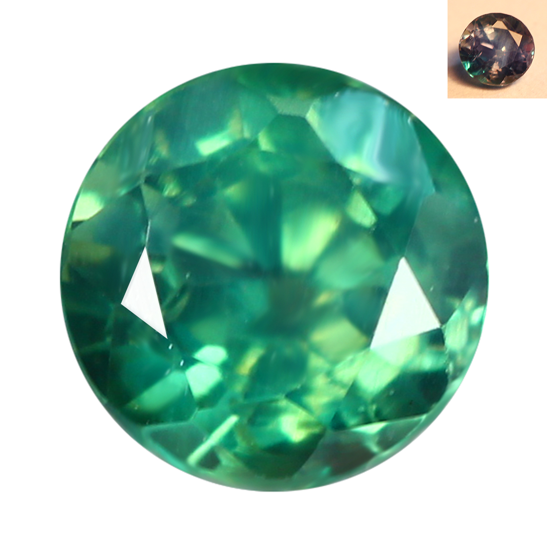 0.18 Ct 3 x 3 mm Bluish Green to Pinkish Purple 100 Color Change Alexandrite eBay