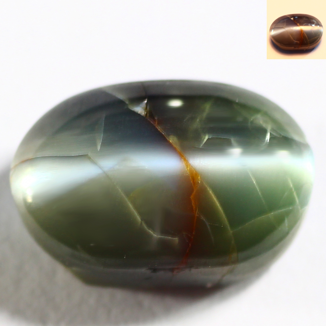 4.01 Ct Rare Oval Cut 10 x 6 mm Genuine Color Change Alexandrite Cat's Eye eBay