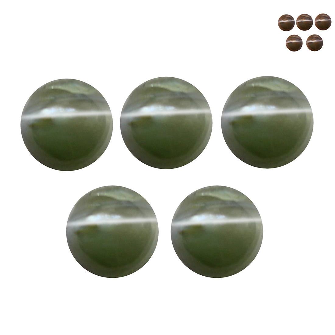 0.98Ct 5Pcs Lot Round Cut 3 x 3 mm Genuine Color Change Alexandrite Cat's Eye eBay