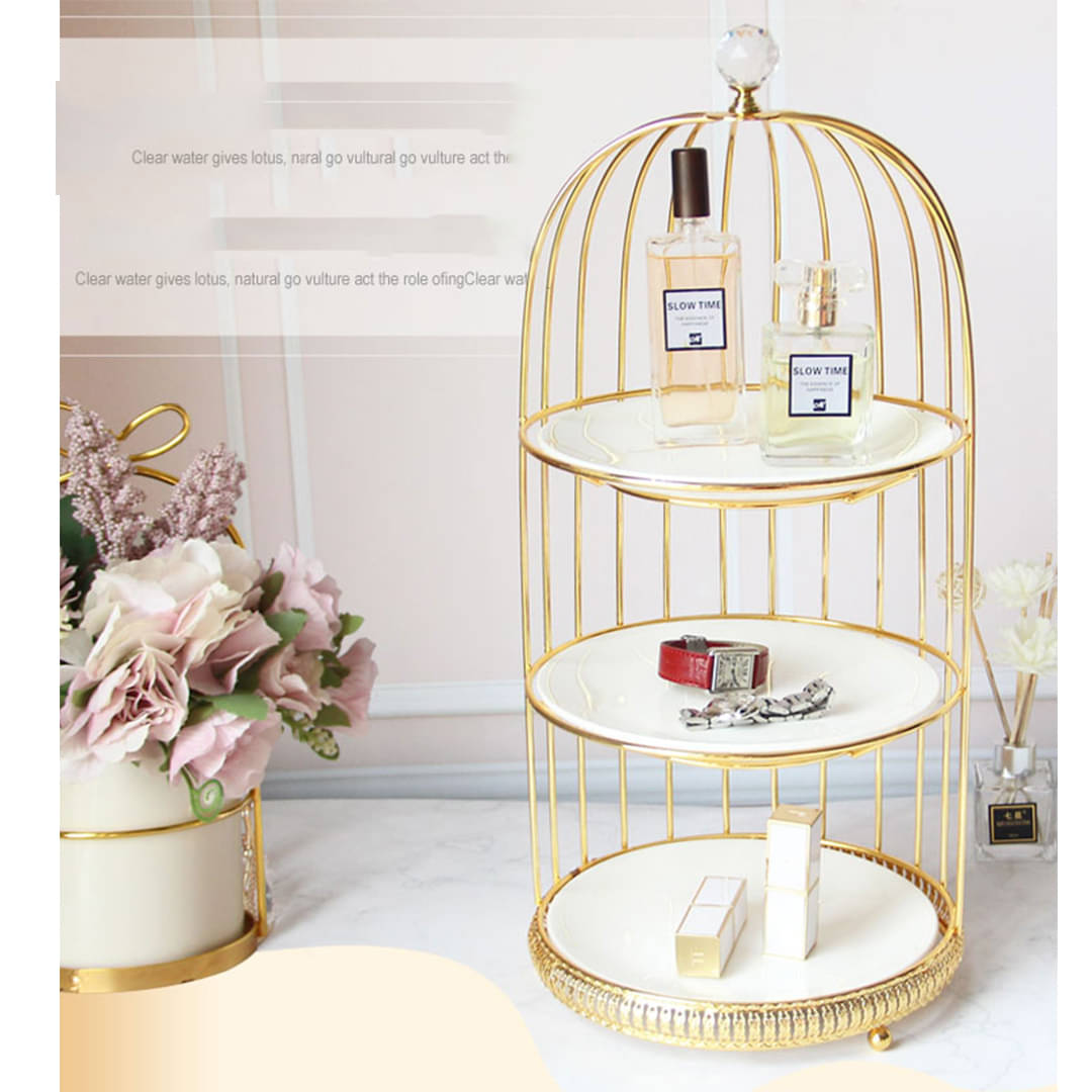 Nordic Style Bird Cage Dessert Serving Trays Royal Homes