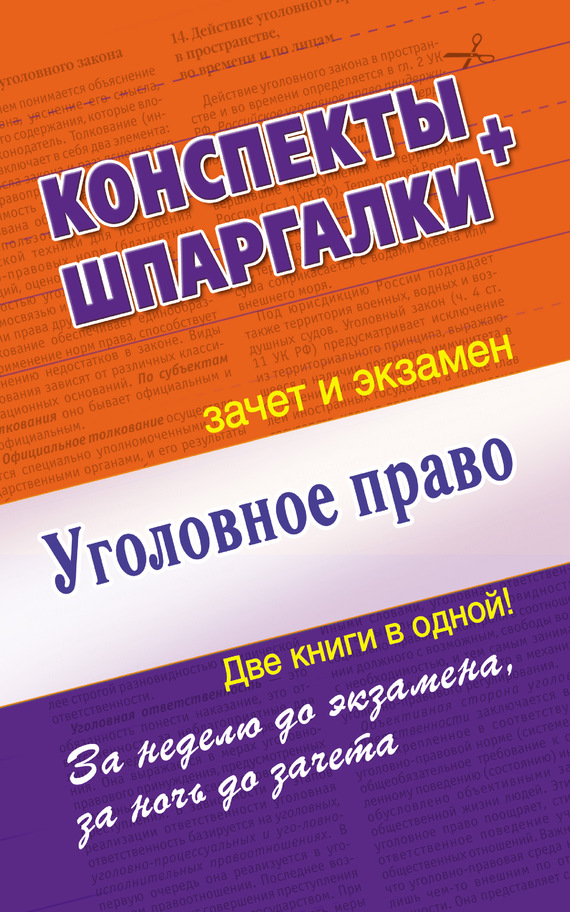 Петренко Андрей Уголовное право. Конспект + Шпаргалки. Две книги в
