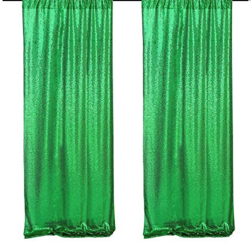 Green Sequin Backdrop Curtains Royal Party Rentals