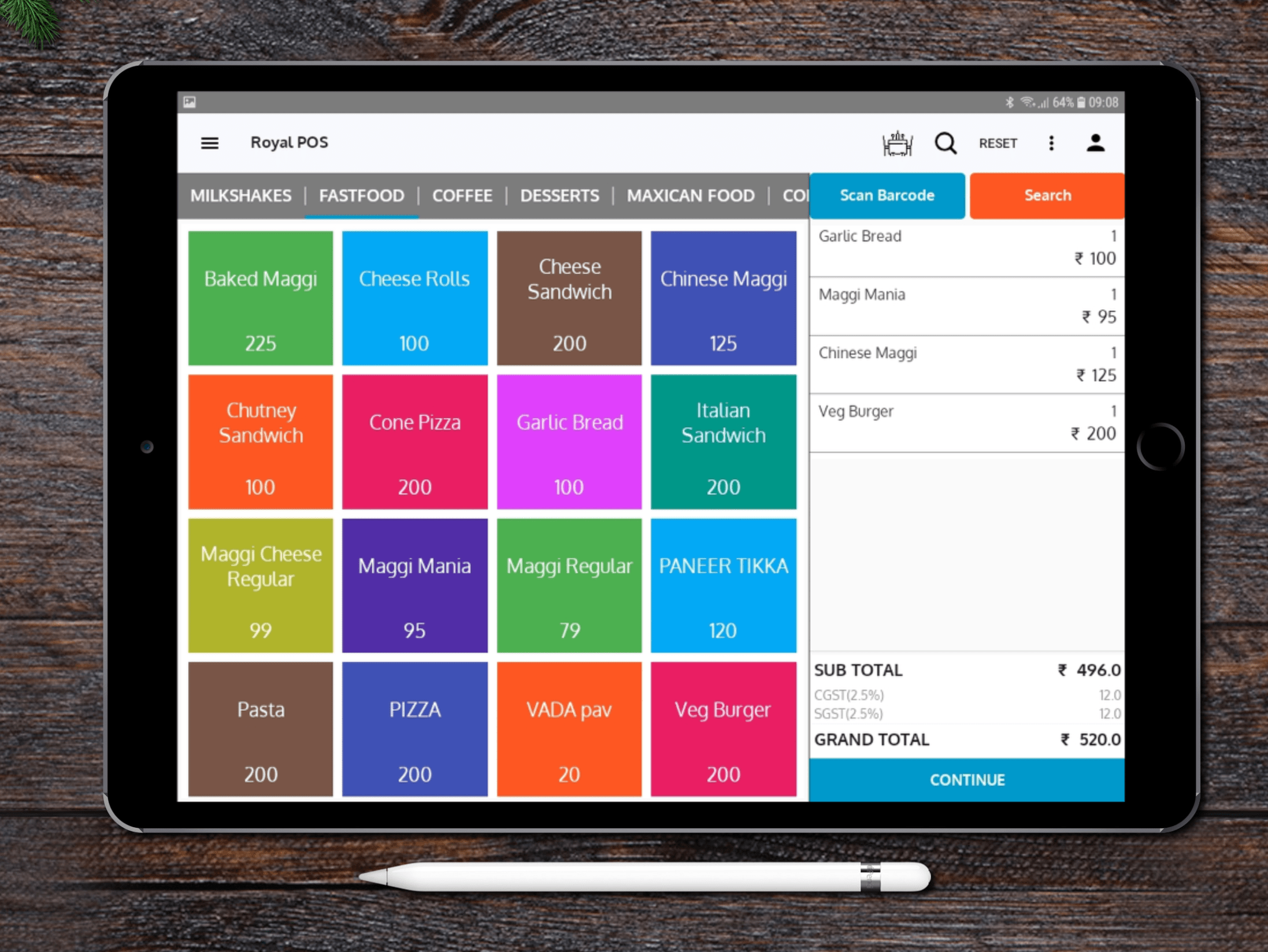 RoyalPOS Cloud Based Android Point of Sale Application RoyalPOS Point of Sale Application