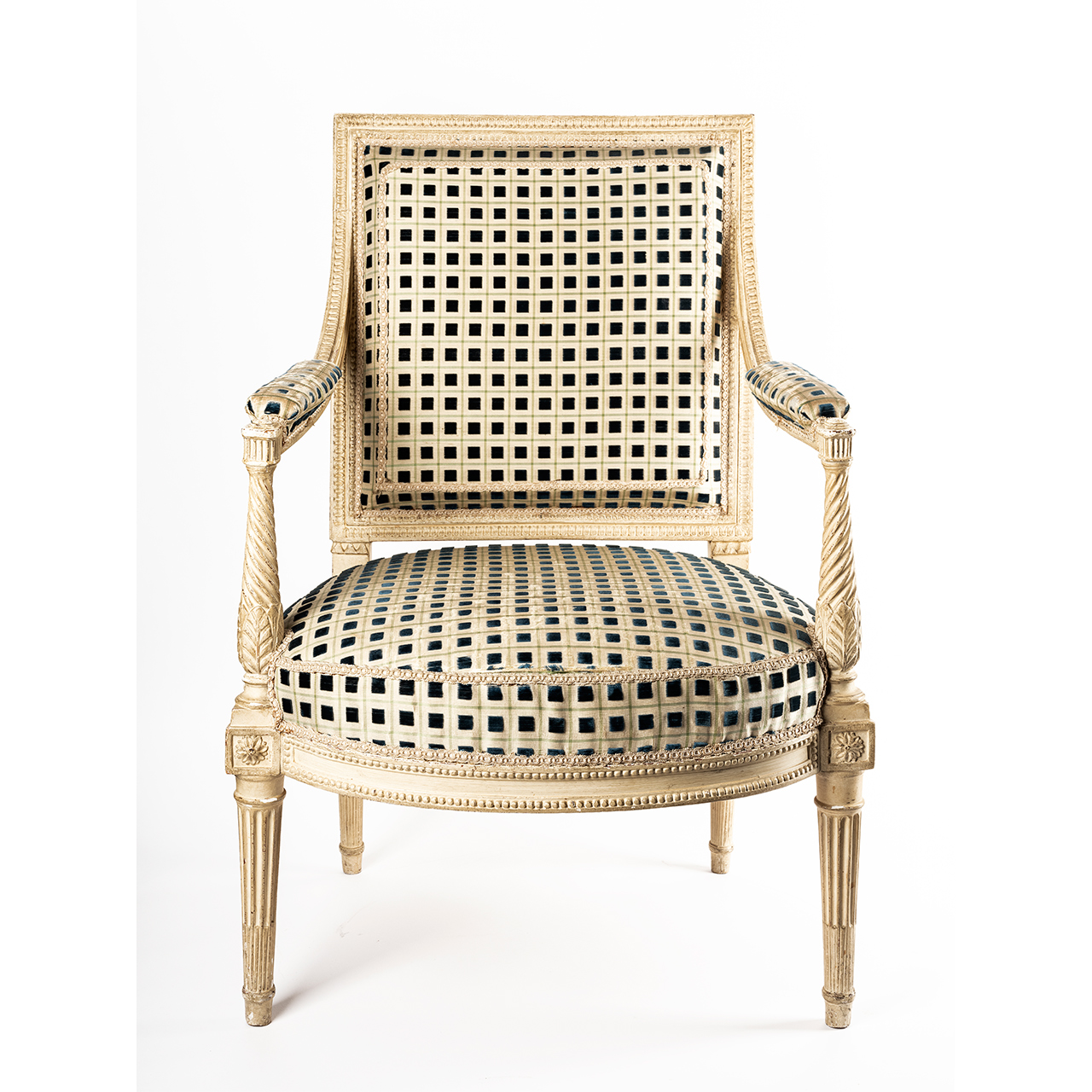 Rare fauteuil de la reine de l'Appartement des Bains