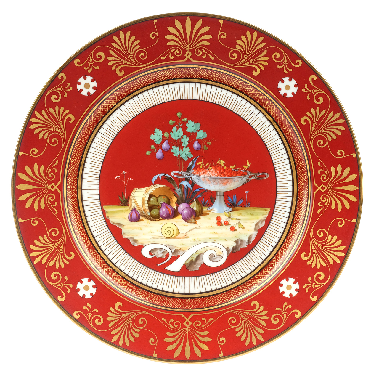 Rare Sèvres porcelain imperial plate Royal Provenance Royal Provenance