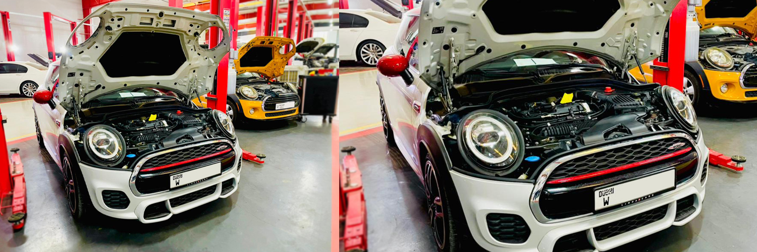 Mini Cooper JCW Radiator Service in Dubai Thermostat Assembly