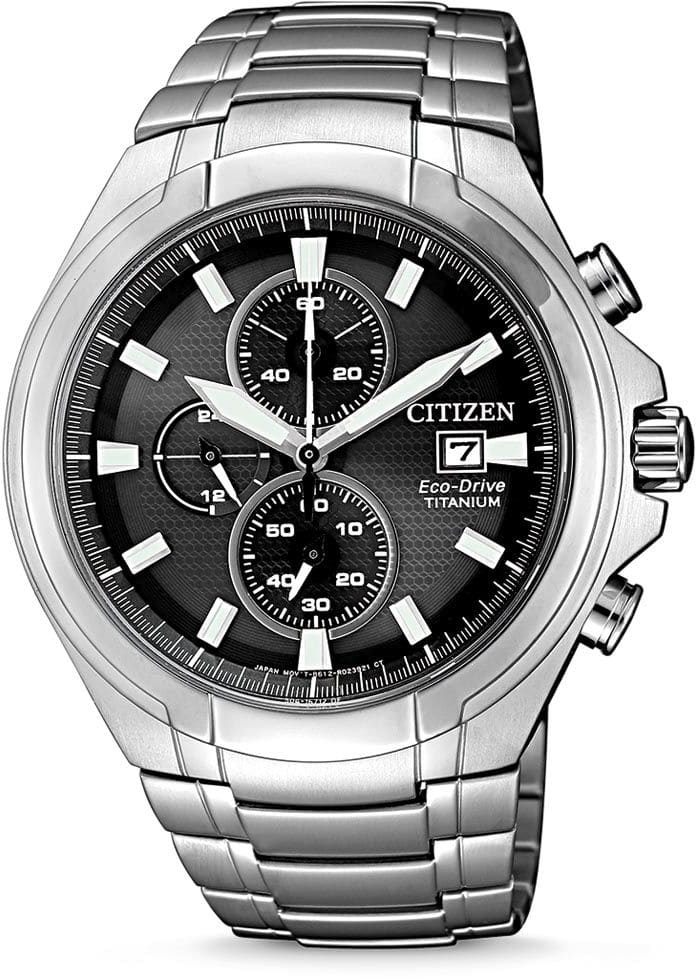 Citizen EcoDrive Super Titanium Herren Chronograph Sapphire Watch