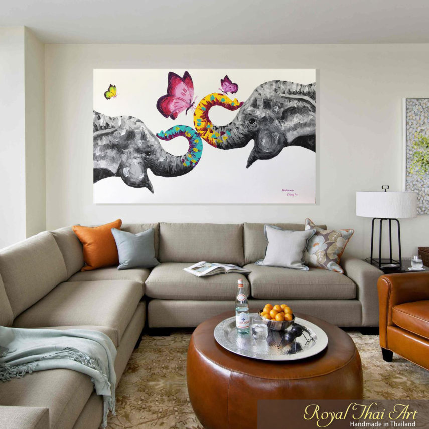 Elephant Oil Painting I Affordable Artwork For Sale Online