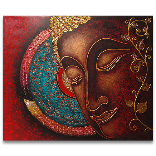 Famous Buddha Painting Abstract Art l Royal Thai Art