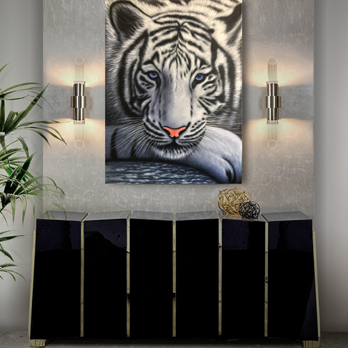 Beautiful White Tiger Painting Artwork for Sale Online