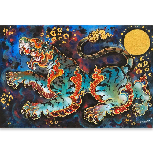 Famous Asian Tiger Art Paintings Online l Royal Thai Art