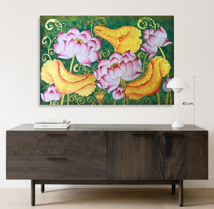 Lotus Canvas Art Best Online Art Gallery Royal Thai Art