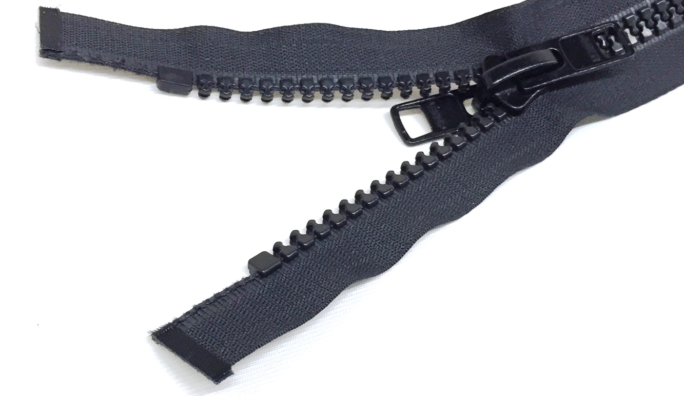 Molded Zipper 10 36" Black Royal Upholstery
