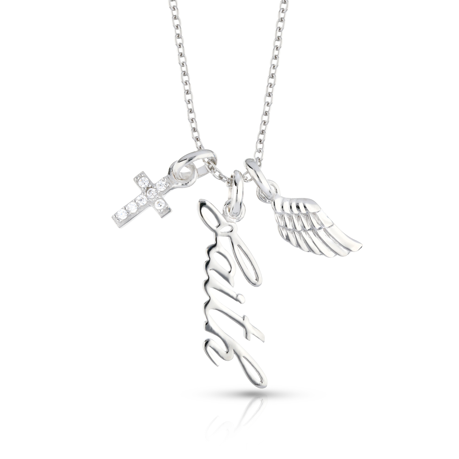 "Faith" Charm necklace Royi Sal Jewelry Designer & Manufacturer