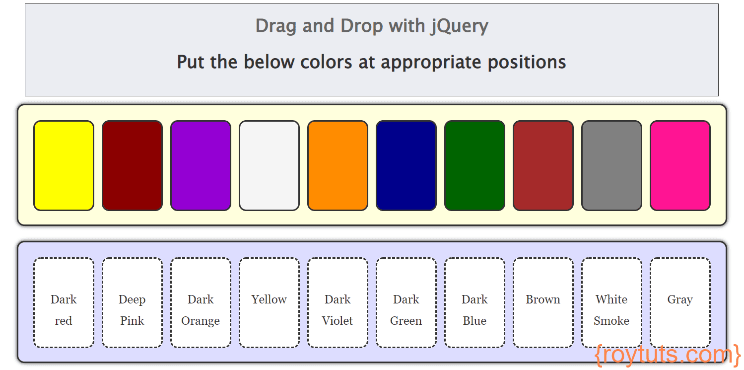 Drag and Drop Example With jQuery Roy Tutorials