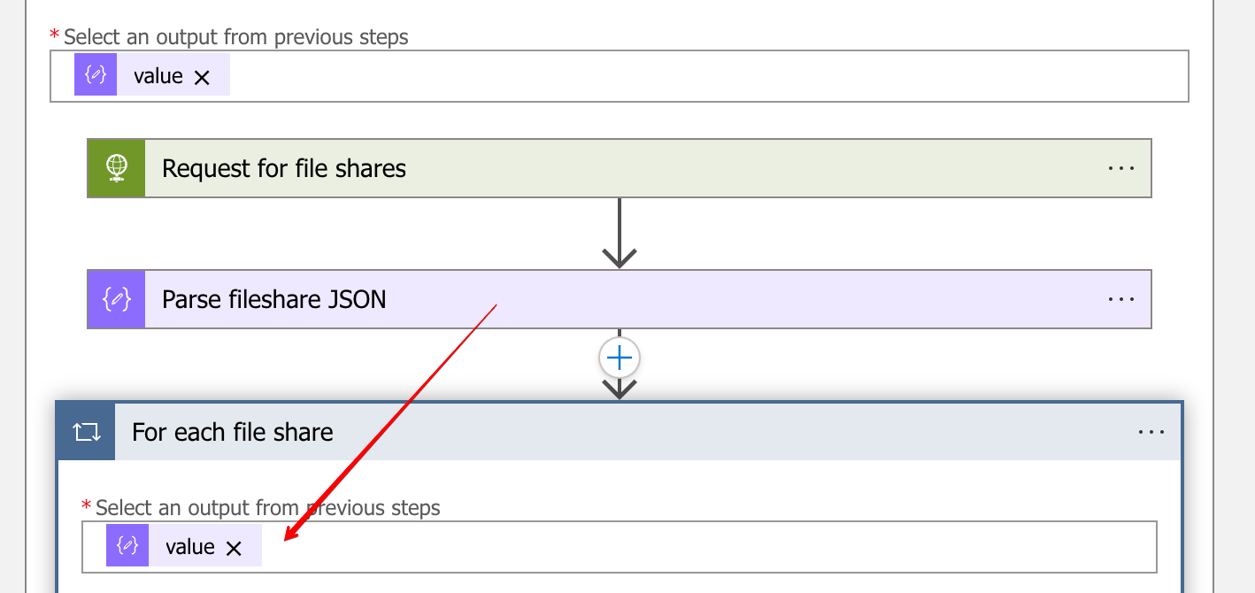 Azure file share usage monitoring with Logic Apps